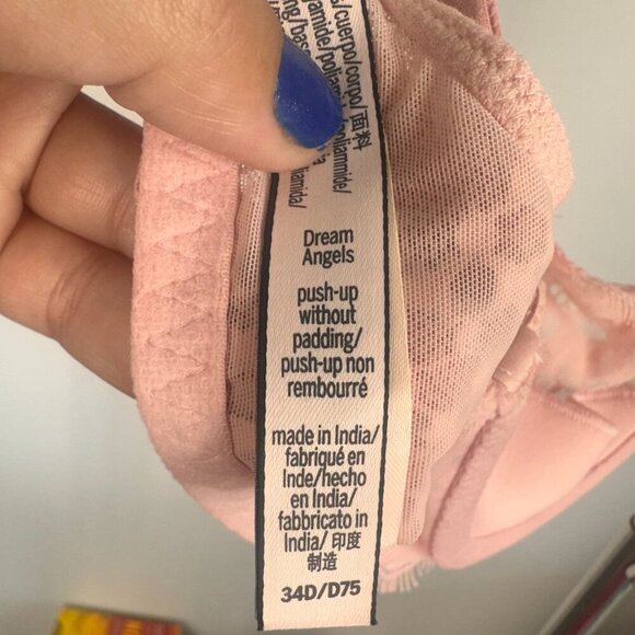Victoria's Secret Dream Angels Push-Up Bra | Baby Pink 34D - Picture 10 of 10